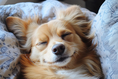 De meeste honden zijn na de osteopathie behandeling heerlijk relaxed